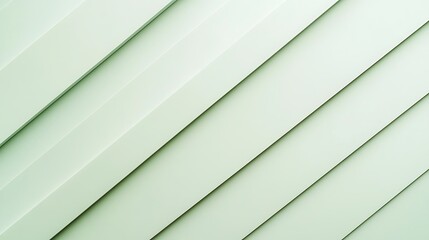 Fototapeta premium Light green diagonal lines on a wall.