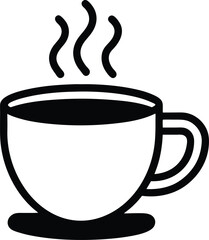 Morning Coffee Icon Outline Vector Illustration