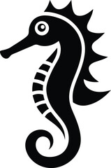 Seahorse Icon Outline Vector Illustration