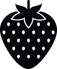 Strawberry Icon Outline Vector Illustration