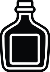 Syrup Bottle Icon Outline Vector Illustration