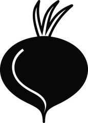 Turnip Icon Outline Vector Illustration