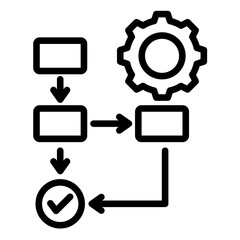 Flowchart  Icon Element For Design	