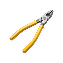 Obraz premium pliers with yellow handles on a transparent background 