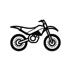 Obraz premium Dirt Bike Illustration Off-Road Motorcycle Design