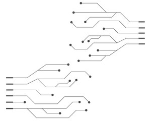 Abstract background electronic printed circuit board, with dot and connection line.
