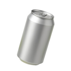 Plain soda can with transparent background, minimal style for mockups, branding, and packaging design.