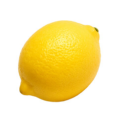 Whole yellow lemon with fresh look, bright concept for food designs, packaging, and healthy product visuals.