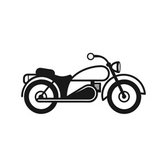 Fototapeta premium Vintage Motorcycle Illustration Classic Bike Design, Retro Motorbike Graphic