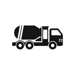 Concrete Mixer Truck Icon Construction, Industry, Transportation