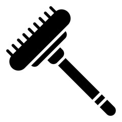 Brush icon. Car cleaning tool. Auto detailing and wash equipment