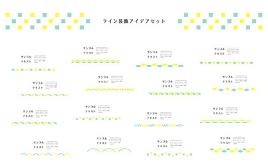 ライン装飾セット03