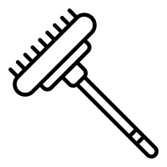 Brush icon. Car cleaning tool. Auto detailing and wash equipment