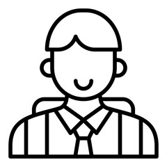 Student icon. School learner symbol. Education and pupil illustration