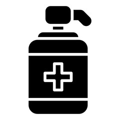 Hand sanitizer icon. Clean hands gel. Hygiene and disinfectant