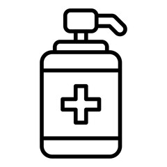 Hand sanitizer icon. Clean hands gel. Hygiene and disinfectant