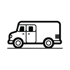 truck icon vector illustration with transparent background
