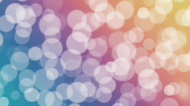 Bokeh motion background with light spots in soft, dreamy colors  