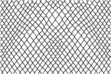Fototapeta premium Classic fishnet pattern vector illustration in black and white.