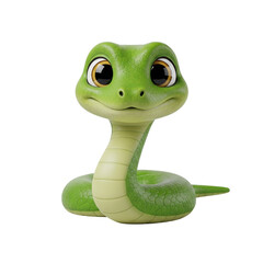 green snake cartoon