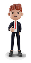3d Businessman Neutral Pose