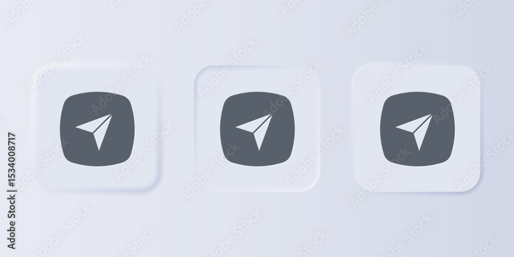 Poster grey infographic of city map navigation icon isolated on grey background. interface concept design. 