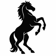 horse silhouette vector