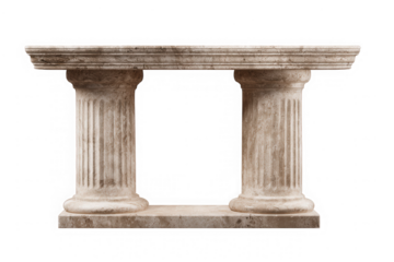 Ancient Greek Stone Archway With Two Columns