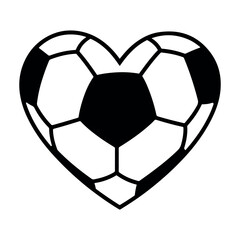 heart with soccer ball © Mst