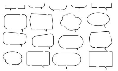 カラフルいろいろふきだしフレームセット