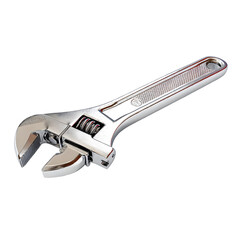 Obraz premium Adjustable Wrench: A shiny chrome adjustable wrench, a quintessential tool for various tasks, exuding precision and functionality in every detail. 