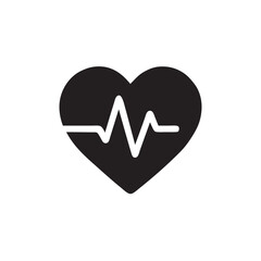 heart and heartbeat symbol