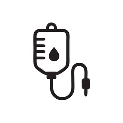 Infusion icon, IV drip icon