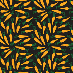 vector carrot seamless pattern background design