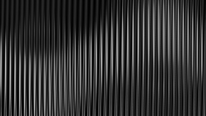 Pearlescent ribbed white glass texture. Blue purple frosted acrylic bath wall. Ribbed fluted door window closeup. 3d transparent ribbed glass background with refraction effect. Reeded glass with black © King Designz