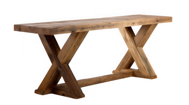 Rustic Wooden Console Table