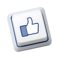 Obraz premium Like icon isolated on a transparent background