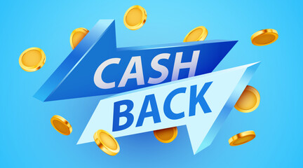 Cashback icon isolated on white background. Cashback or money back label.