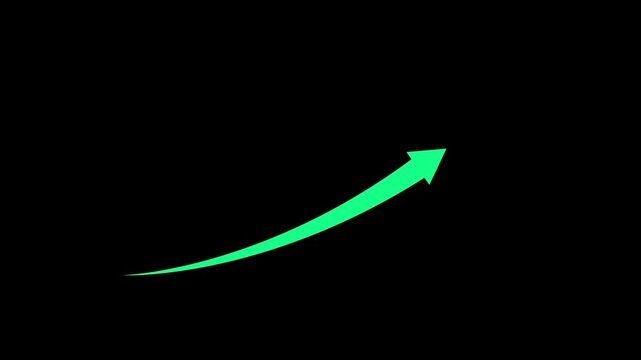 Right-directional arrow loop animation. Arrow moving right on black background. Animated arrows for the overlay video layer.