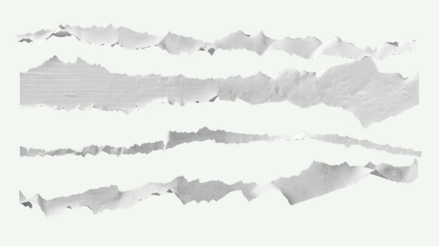 bundle torn paper frame background , ripped paper effect, split paper realistic texture