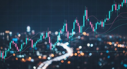 Global Trade and Investment Growth - Symbolizing global finance, economic growth, technology, investment strategies, and future market trends.