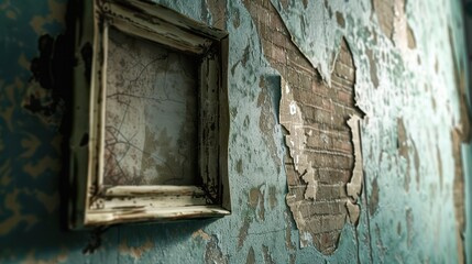 Elegant empty photo frame showcasing timeless design for your cherished memories