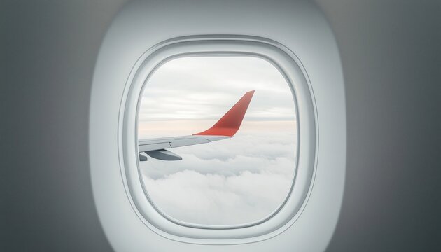 High-Angle View Of Copenhagen Airport Kastrup Through Aircraft Window During Landing - A Bird'S Eye Perspective From Airplane.