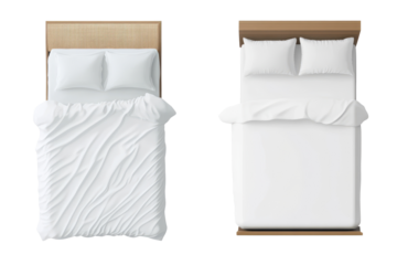 Comfortable single and double beds with crisp white sheets and plush pillows arranged for a relaxing nighttime retreat