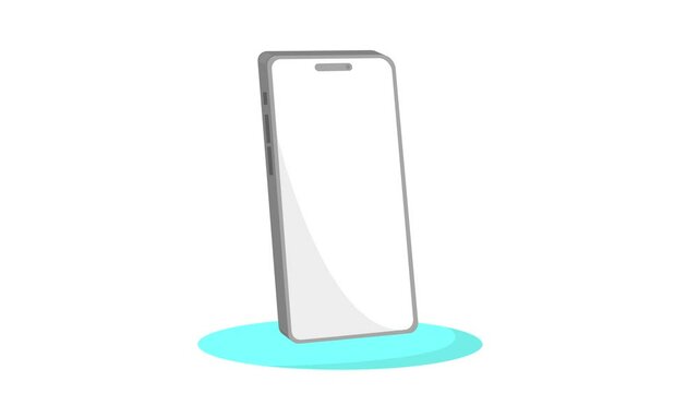Ringing Smartphone Animation Modern Phone Vibrating Alert