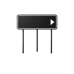 Fototapeta premium White Arrow Right, Transparent Cutout, Minimalist Icon