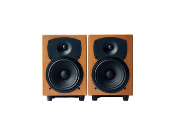 Fototapeta premium Elegant stack audio music speaker shows sleek design and high-quality sound made for home entertainment and music enthusiasts