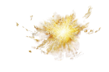 Radiant golden rays burst through clouds illuminating the sky and creating a stunning visual spectacle at sunset over the horizon