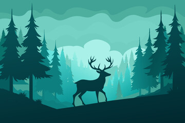 deer in the forest