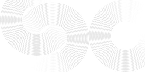 Abstract white glowing geometric lines on gray background. Modern shiny blue circle lines pattern. Futuristic technology concept. Suit for cover, poster, banner, brochure, header, website vector.Eps10